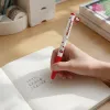 The red and white gel pen with a red cap ensures smooth writing. It is suitable for office and study details Picture